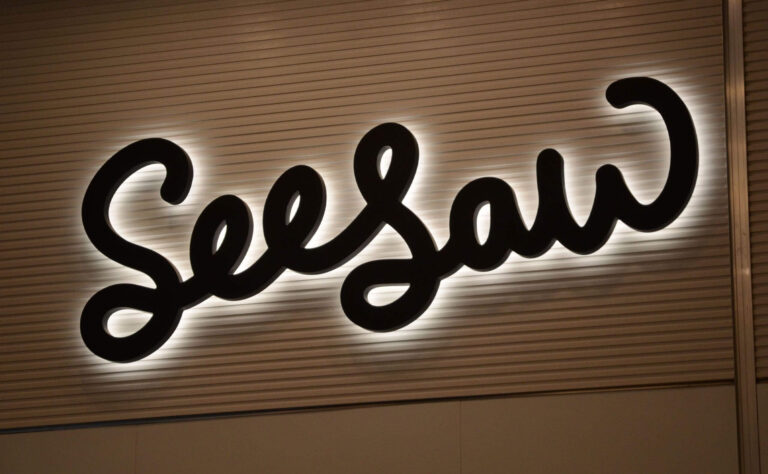 Basic Metal Halo Lit Signs for Seesaw