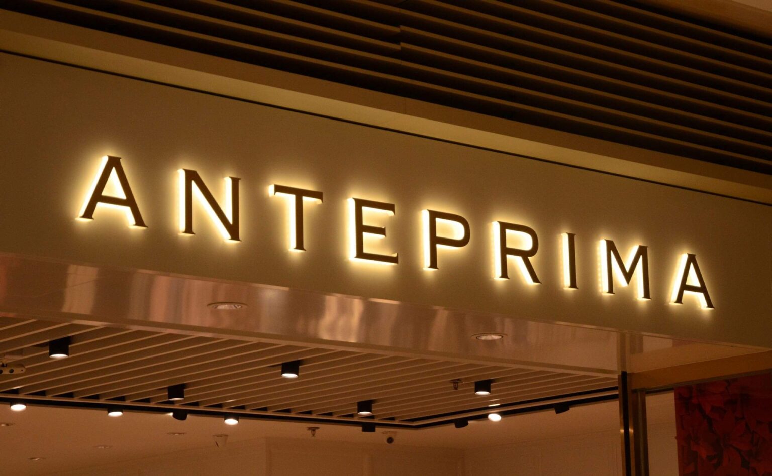 Side-Lit Signs for Anteprima